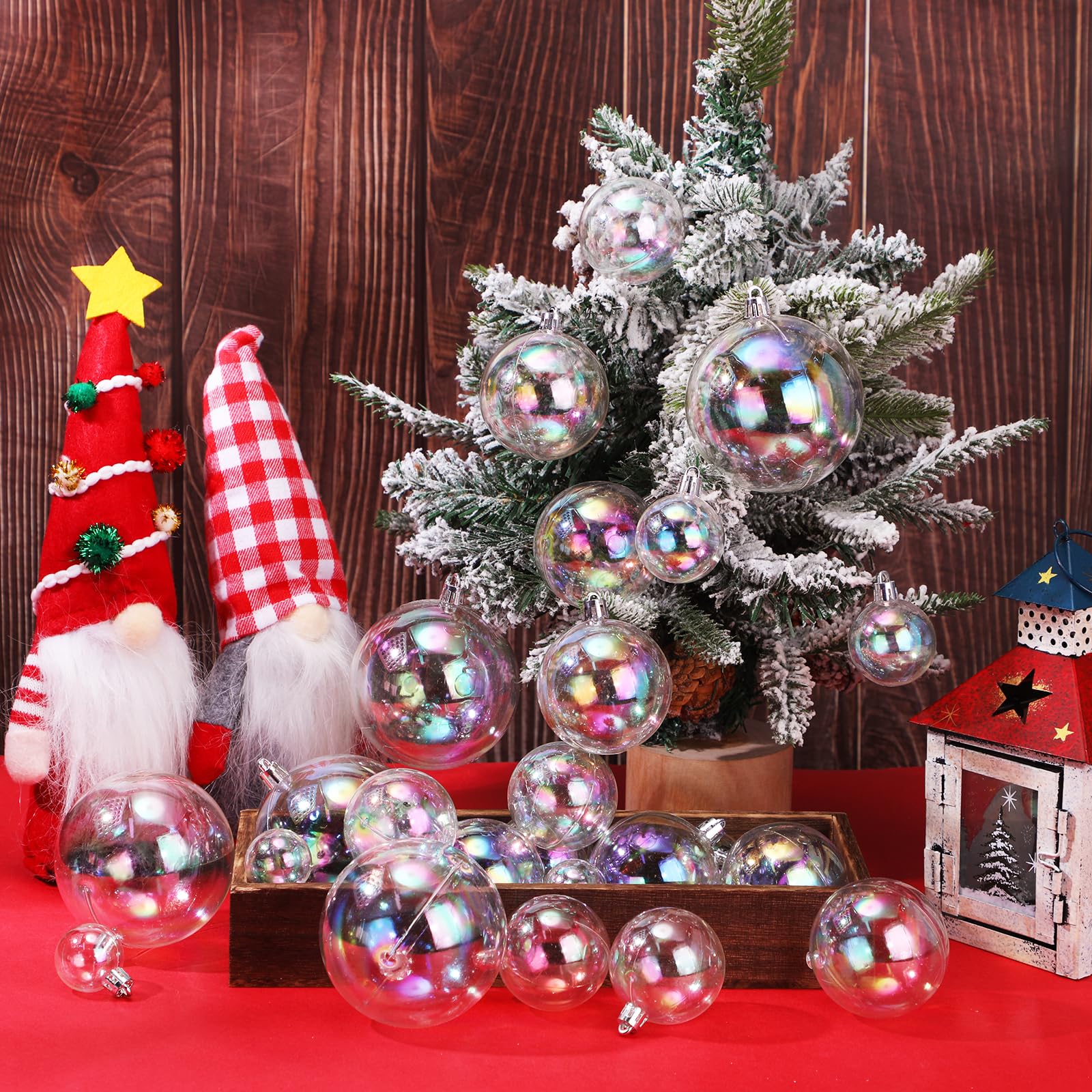 Foto 5 pulgar | Adornos Navideños Sappy Iridescent, 50 Unidades, Transparentes - Venta Internacional.