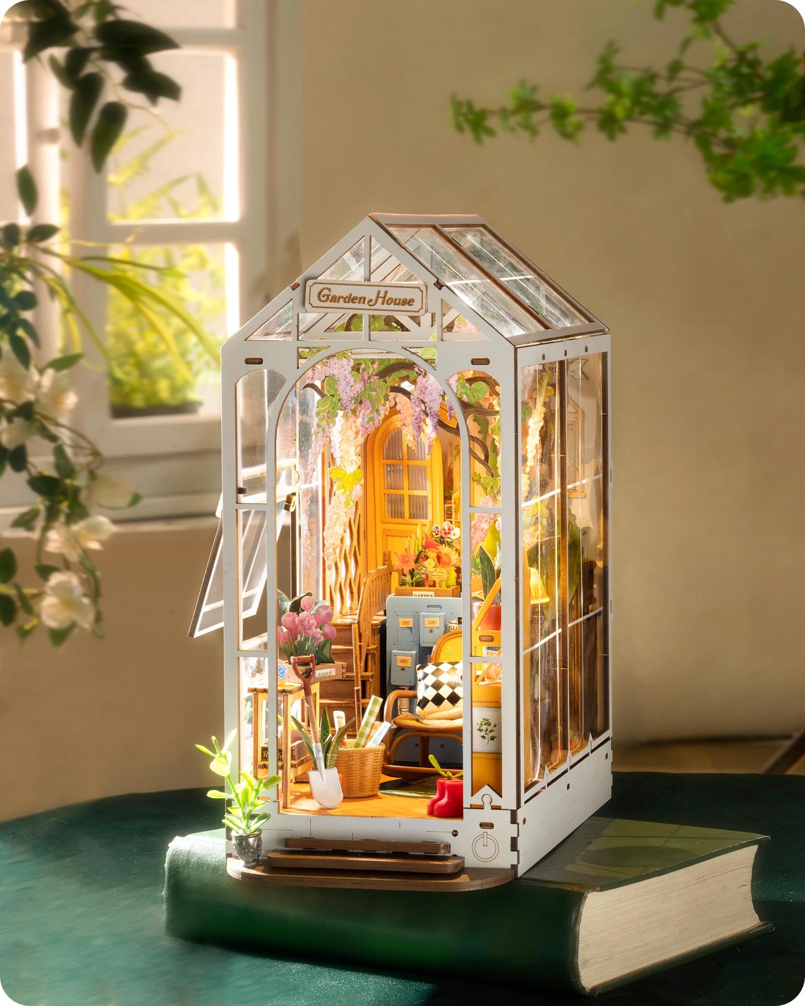 Kit de Rincón para Libros de Bricolaje Rolife Garden House con Rompecabezas 3d de 176 Piezas - Venta Internacional