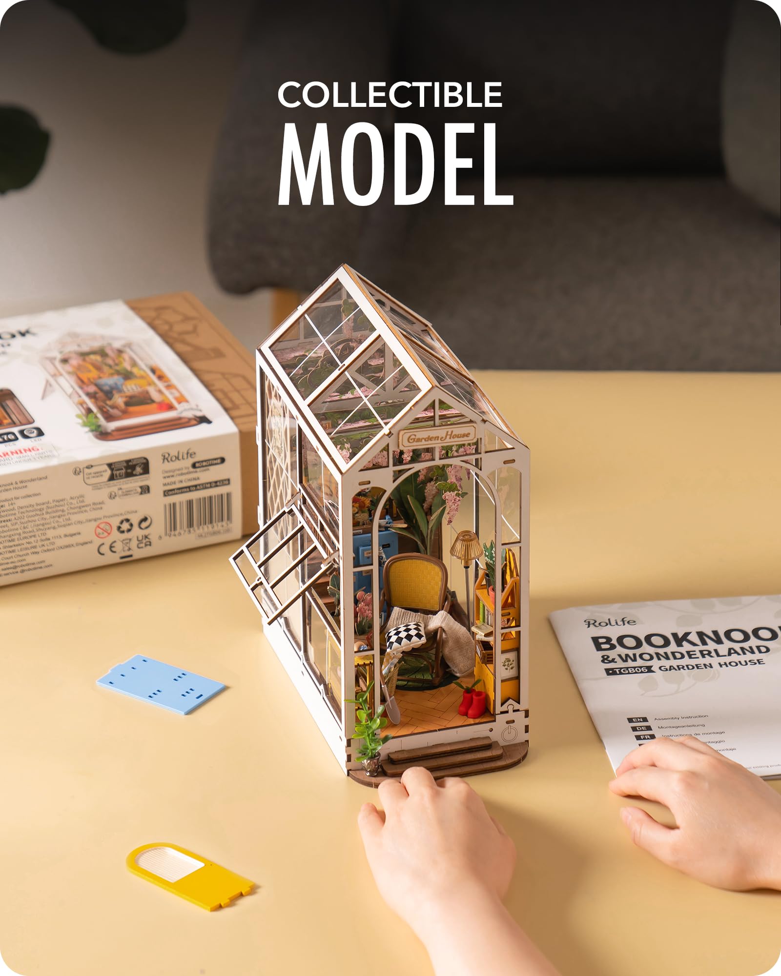 Foto 5 pulgar | Kit de Rincón para Libros de Bricolaje Rolife Garden House con Rompecabezas 3d de 176 Piezas - Venta Internacional