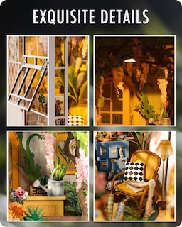 Foto 7 | Kit de Rincón para Libros de Bricolaje Rolife Garden House con Rompecabezas 3d de 176 Piezas - Venta Internacional