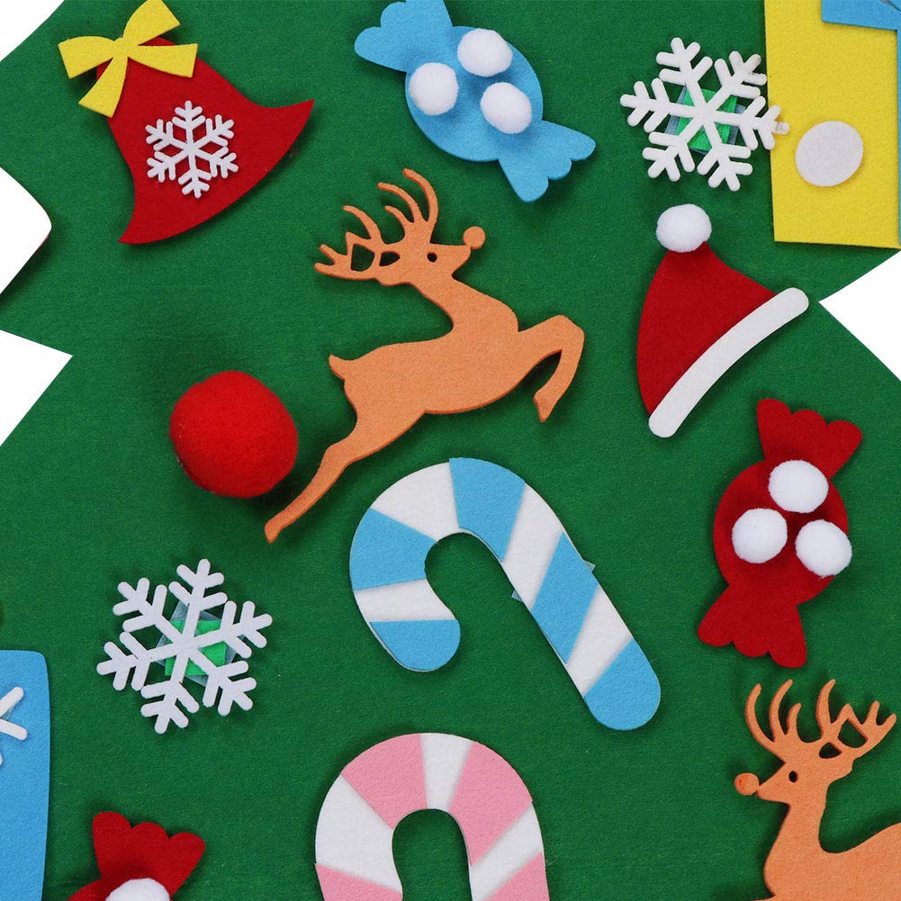 Foto 5 pulgar | Set de Árbol de Navidad De Fieltro Aerwo + 26 Adornos Desmontables - Venta Internacional