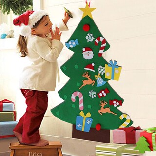 Foto 5 | Set de Árbol de Navidad De Fieltro Aerwo + 26 Adornos Desmontables - Venta Internacional