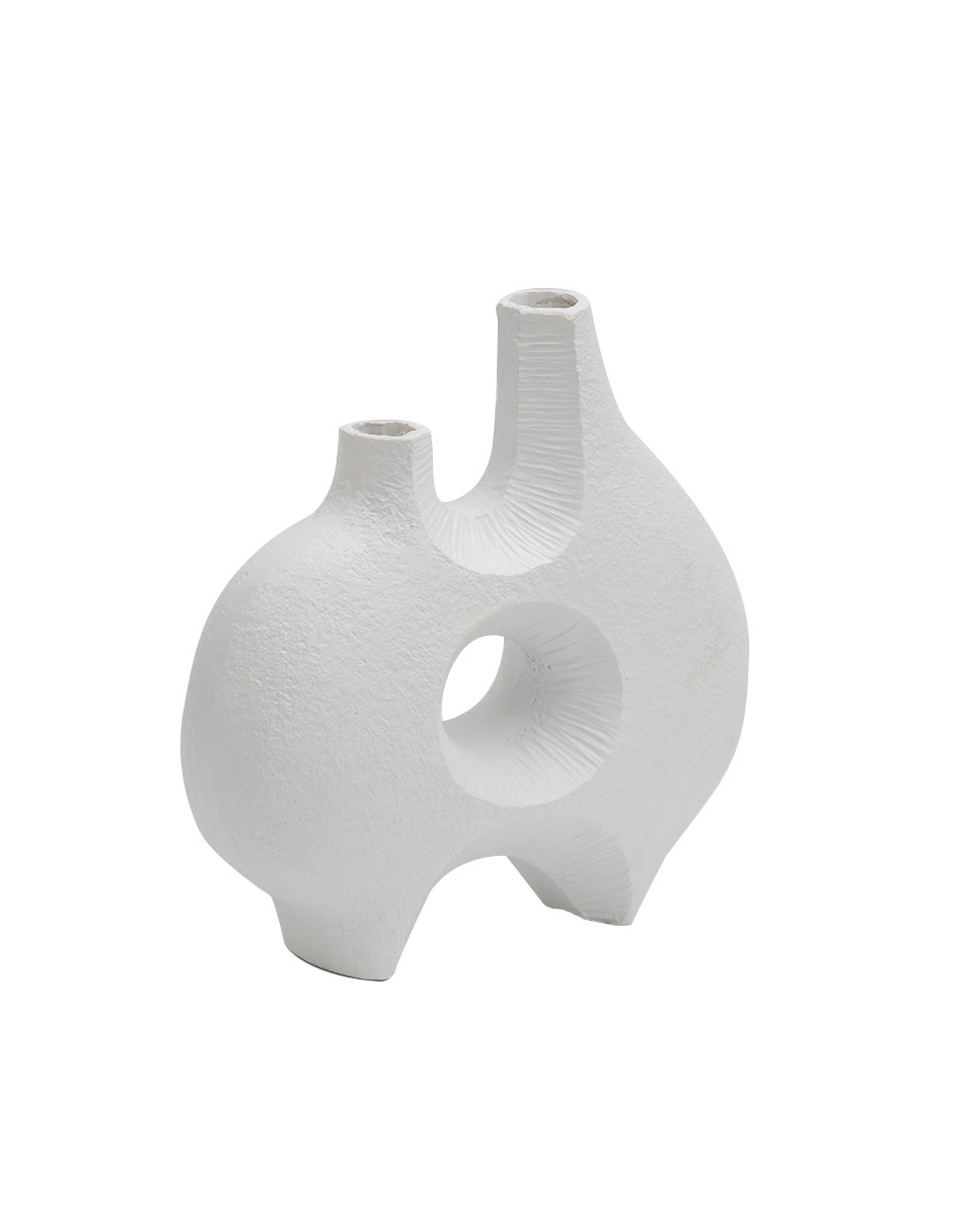 Base Decorativa Color Blanco De Forma Irregular