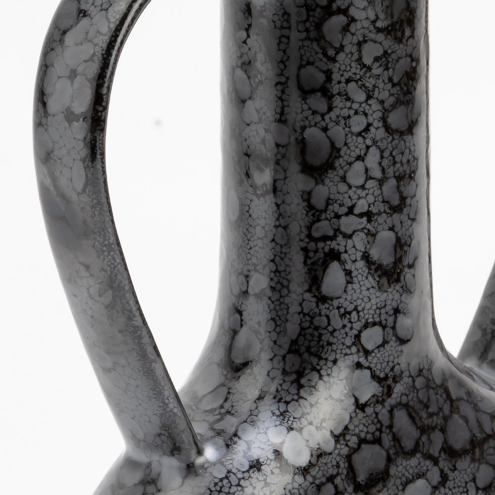 Foto 5 pulgar | Base Moteada Decorativa Color Negro Hecha En Cerámica