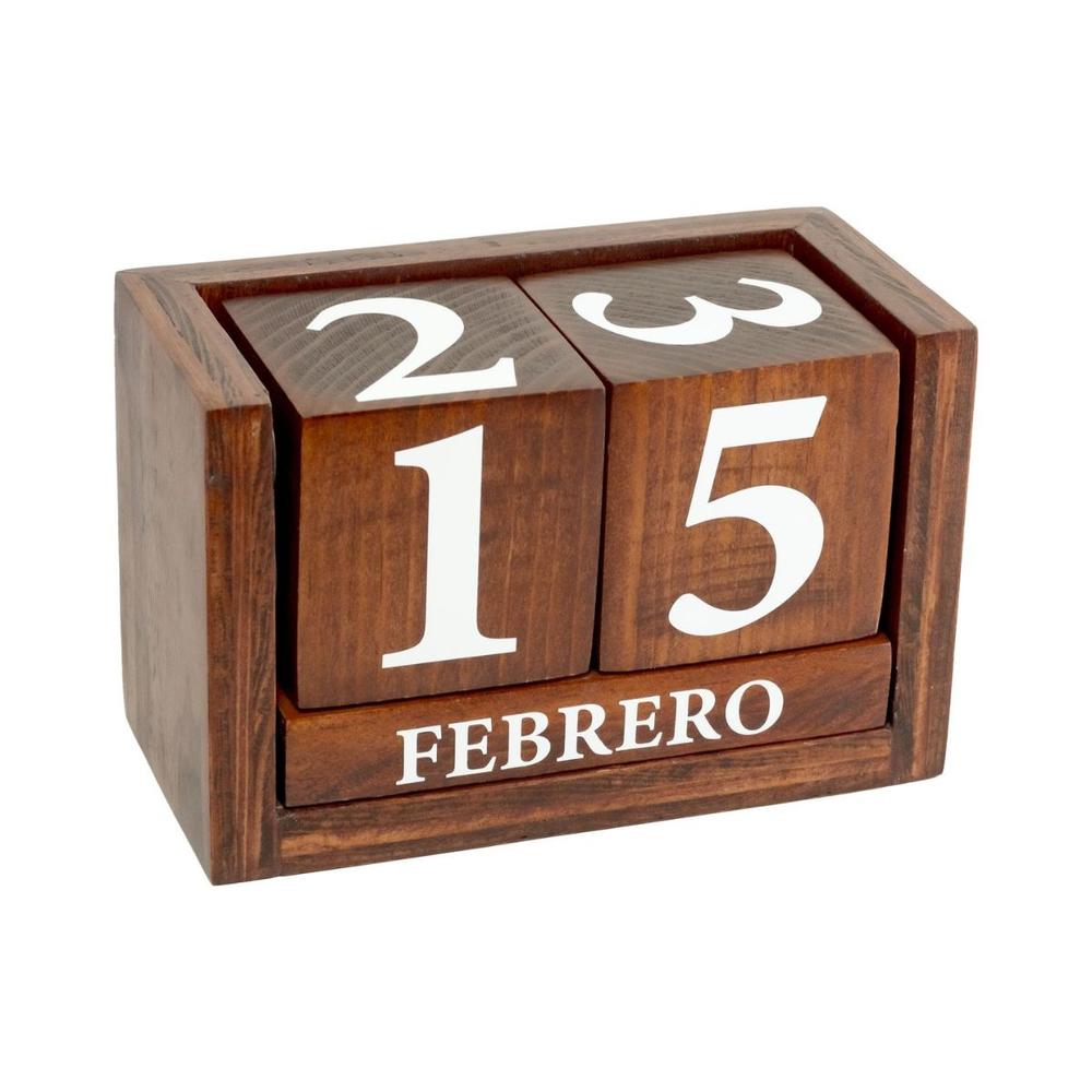 Nandos El Detalle Perfecto Calendario De Madera De Pino, Negro, Hecho En México