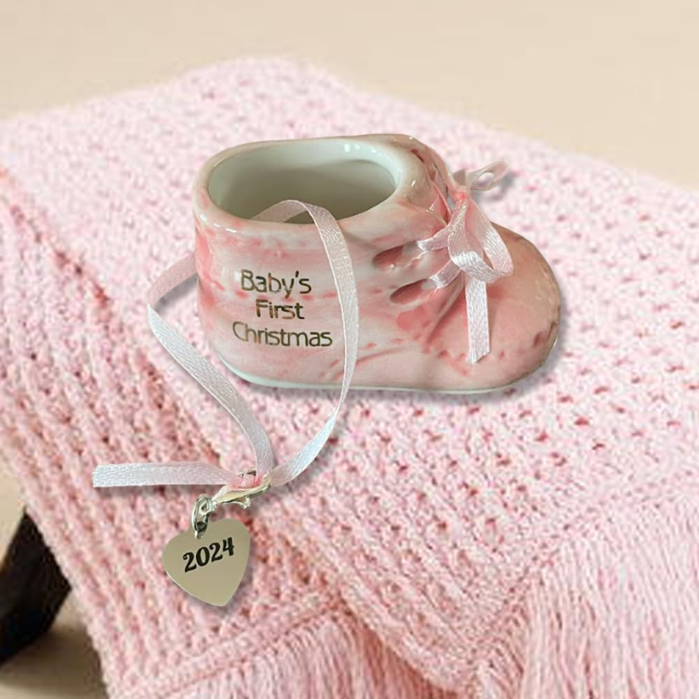 Foto 3 | Zapato Ganz Para Bebé Niña, Primera Navidad 2024, Rosa - Venta Internacional.
