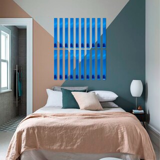 Foto 3 | Set de Líneas de Vinilo Decorativo con Acabado de Espejo de 5 X 40 Cm color Azul
