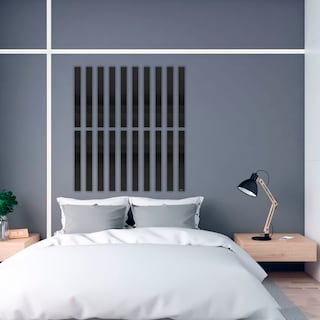 Foto 2 | Set De Líneas De Vinilo Decorativo Con Acabado De Espejo De 5 X 40 Cm Color Negro