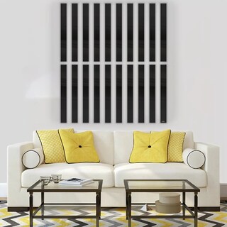 Foto 3 | Set De Líneas De Vinilo Decorativo Con Acabado De Espejo De 5 X 40 Cm Color Negro