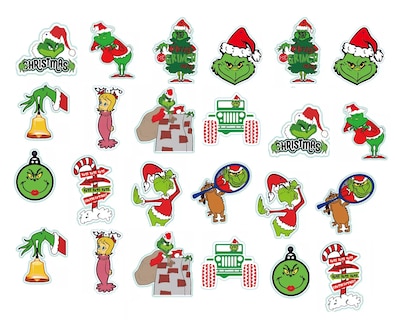 Foto 1 | 24 Grinch Muñecos Colgantes Arbol Navidad Adornos Grinch