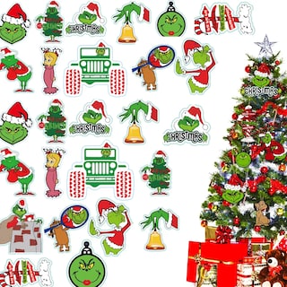 Foto 2 | 24 Grinch Muñecos Colgantes Arbol Navidad Adornos Grinch