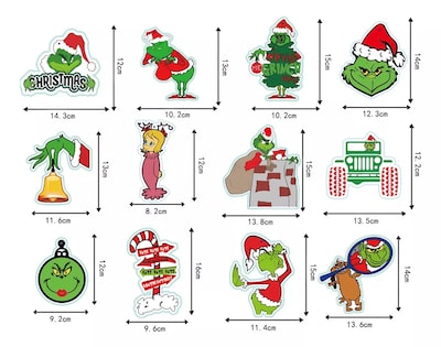 Foto 3 | 24 Grinch Muñecos Colgantes Arbol Navidad Adornos Grinch