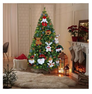 Foto 2 | Adornos Navideños Para Arbol Navidad Muñecos Colgantes 10 Pzs Colores