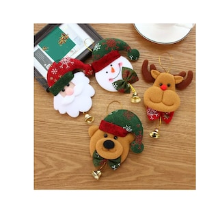 Foto 2 | Adornos Navideños Para Arbol De Navidad Muñecos Colgantes 10 Pcs Colores