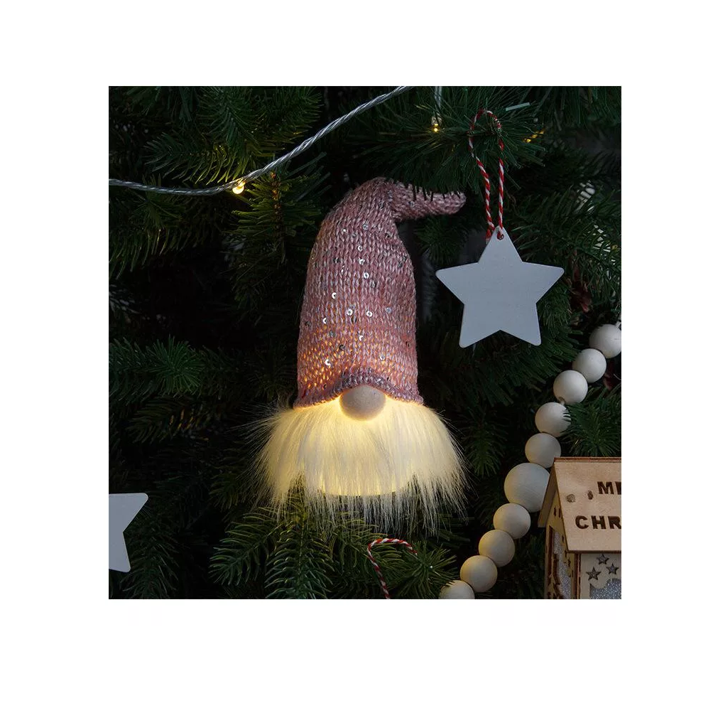 Foto 4 | Gnomos Navideños Con Luz Led Decoraciones Navideñas 5 Pcs Colores