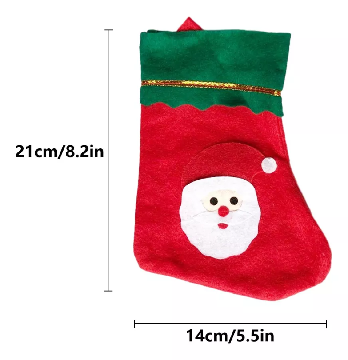 Foto 3 pulgar | Botas Navideñas Mini Decoración Adorno Dulcero Navidad 12pcs Rojas