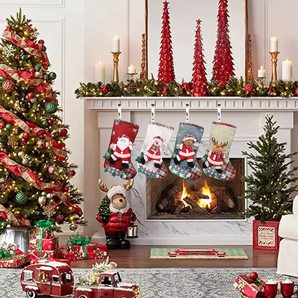 Foto 4 | 4pz Botas Navidad Para Colgar Para Decoración Arbol Navideña Colores