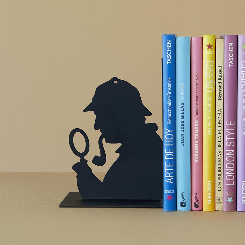 Foto 4 pulgar | Sujeta Libros De Sherlock Color Negro