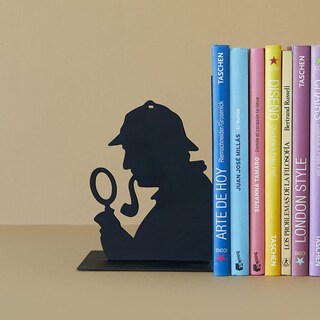 Foto 3 | Sujeta Libros De Sherlock Color Negro