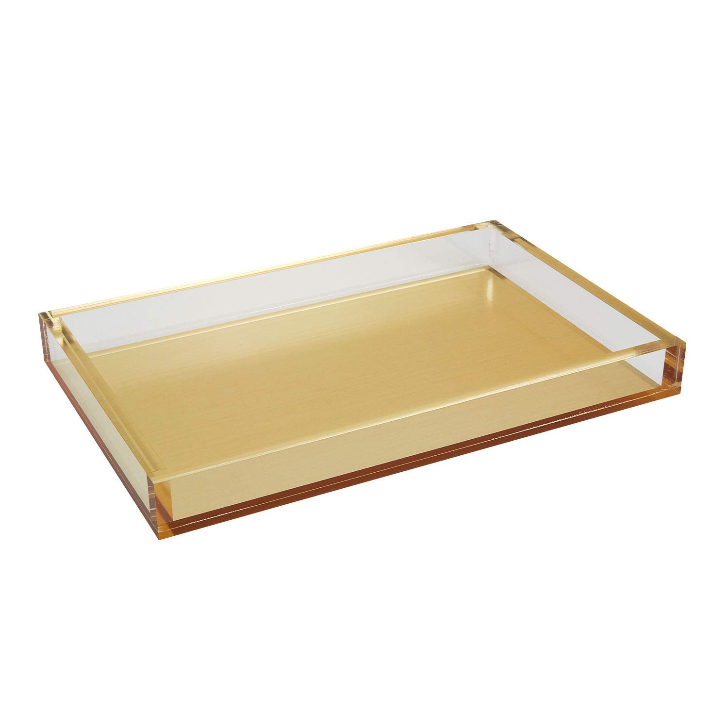 Bandeja Tizo Design Elegant Lucite 12 x 8 cm Acrílico Dorado - Venta Internacional