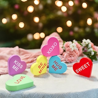 Foto 2 | Decoraciones Leetous Para Conversar Con Corazones Para El Día De San Valentín, 6 Unidades - Venta Internacional.
