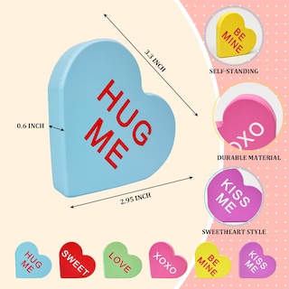 Foto 3 | Decoraciones Leetous Para Conversar Con Corazones Para El Día De San Valentín, 6 Unidades - Venta Internacional.