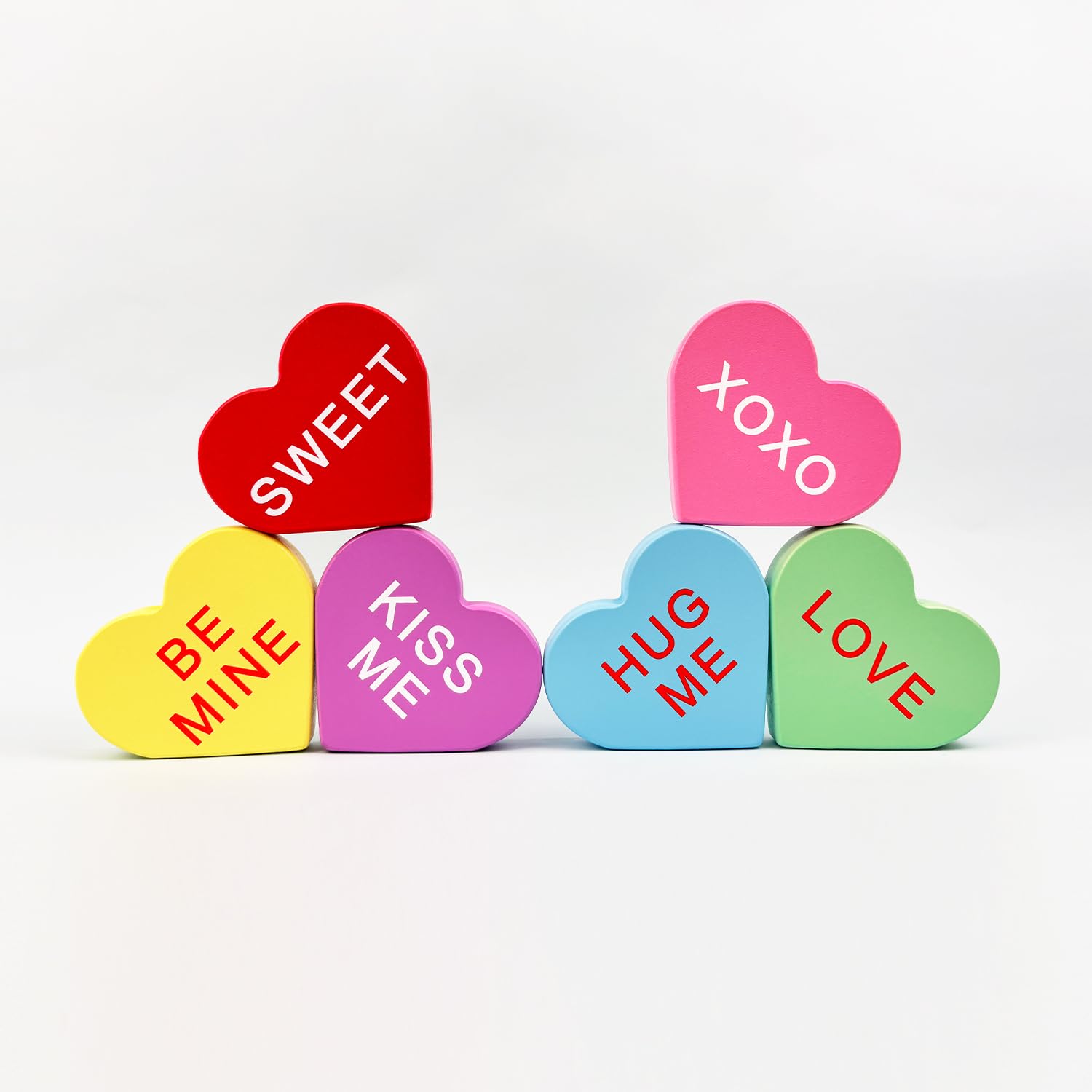 Foto 6 pulgar | Decoraciones Leetous Para Conversar Con Corazones Para El Día De San Valentín, 6 Unidades - Venta Internacional.