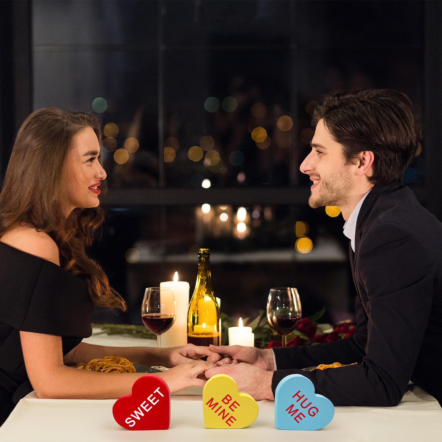 Foto 6 | Decoraciones Leetous Para Conversar Con Corazones Para El Día De San Valentín, 6 Unidades - Venta Internacional.