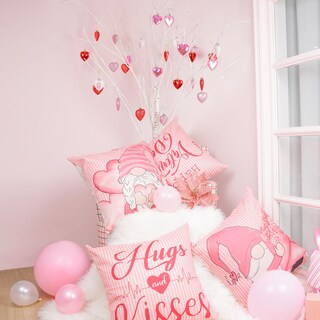 Foto 6 | Juego De 24 Bolas De Navidad Con Forma De Corazón Ornaments Xmasexp - Venta Internacional.