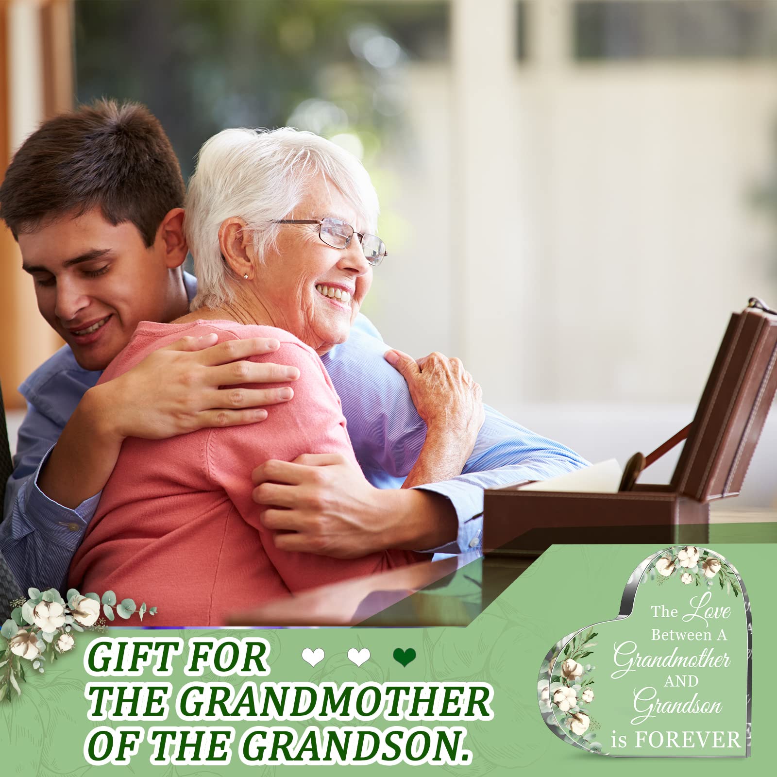 Foto 6 pulgar | Letrero Decorativo Acrílico Para Abuela, Regalo De Navidad De Jetec Grandma - Venta Internacional.