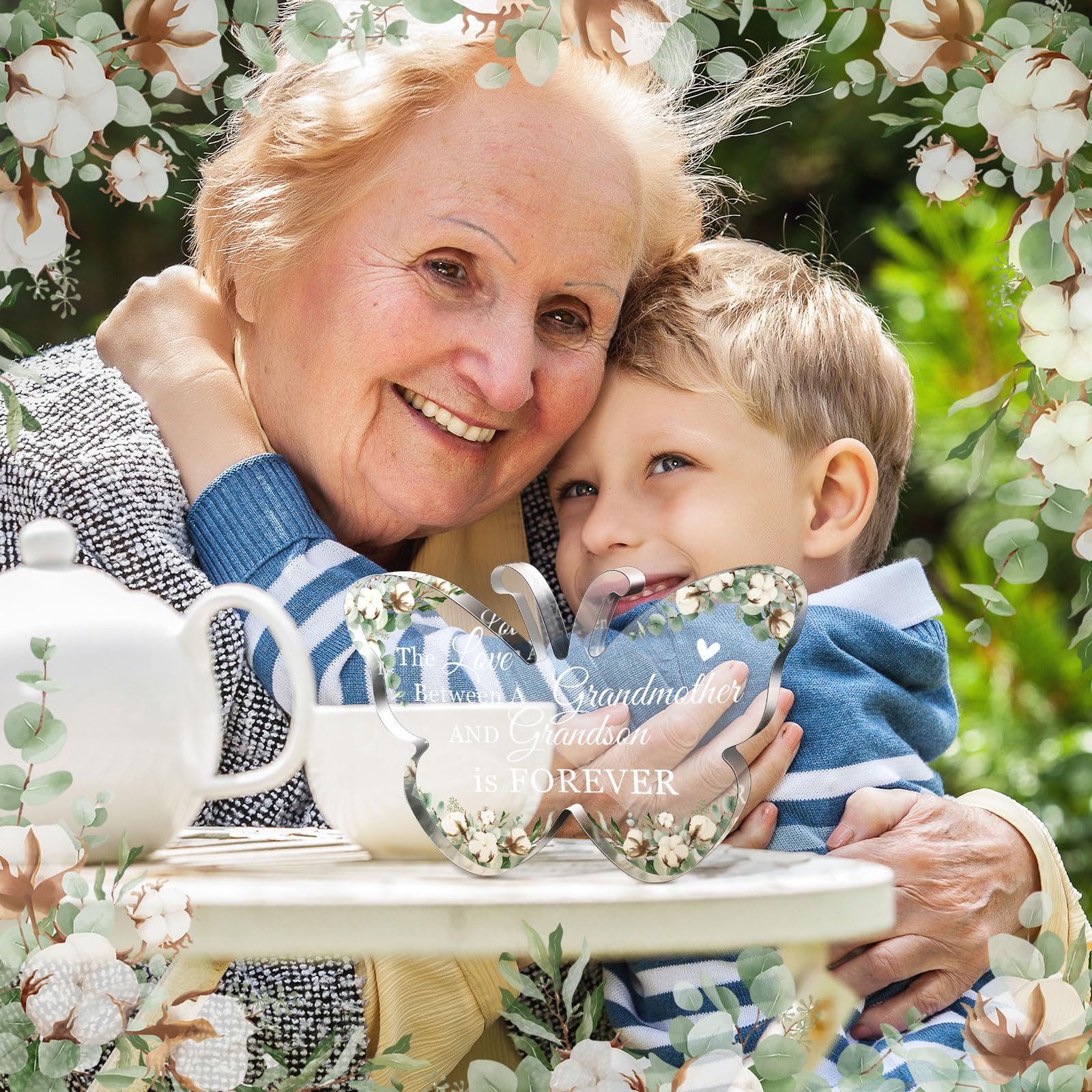 Foto 7 | Cartel Acrílico De Regalo Para Abuela De Nieta Y Nieto - Venta Internacional.
