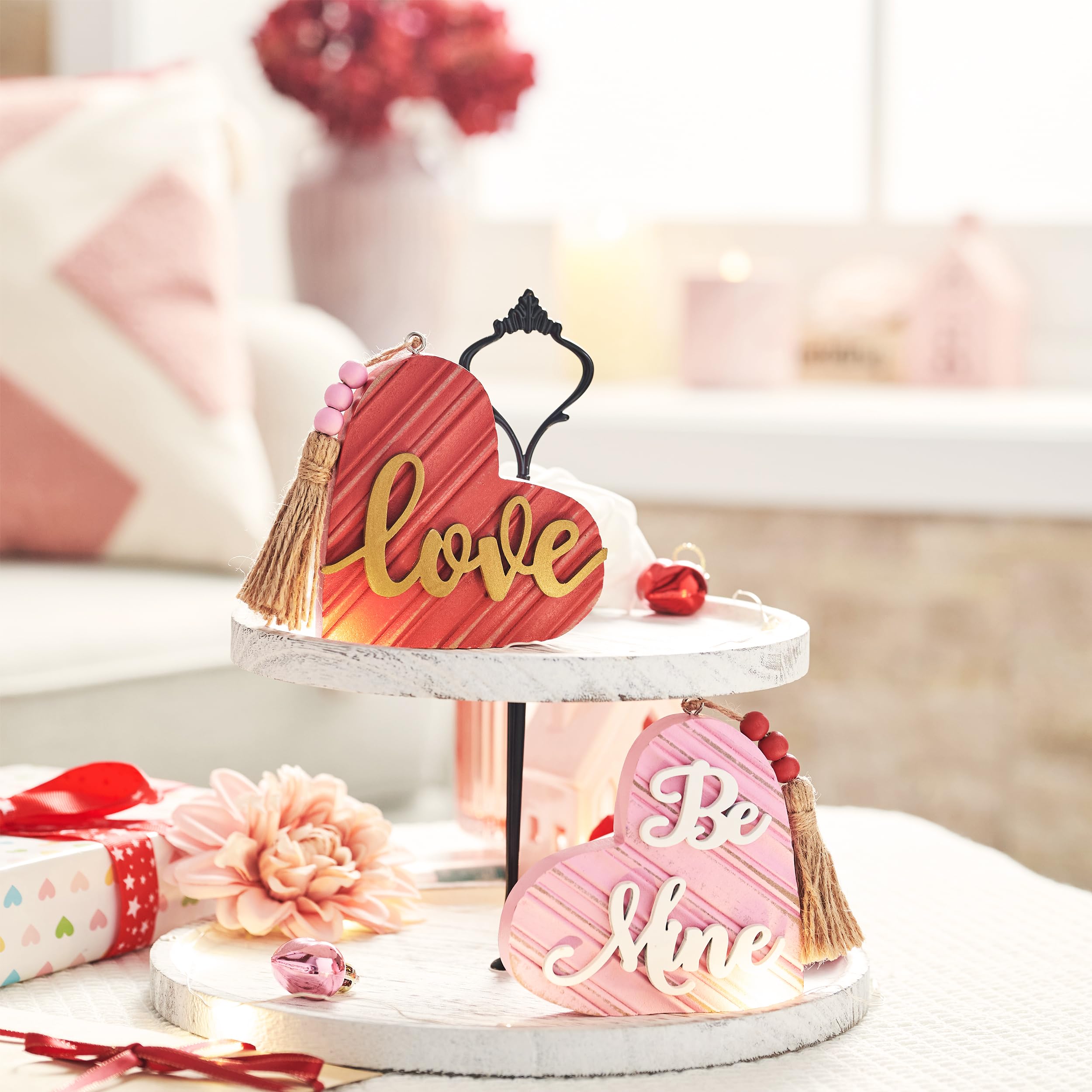 Foto 2 | Decoraciones Valery Madelyn Para El Día De San Valentín En Forma De Corazón, 10 Cm - Venta Internacional.