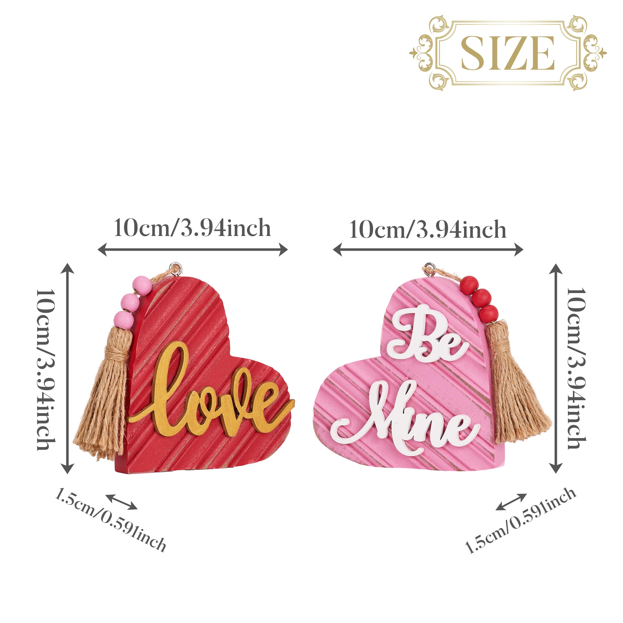 Foto 4 pulgar | Decoraciones Valery Madelyn Para El Día De San Valentín En Forma De Corazón, 10 Cm - Venta Internacional.