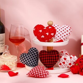 Foto 5 | Adornos Colgantes De Tela Con Forma De Corazón Para Tatuajes, 10 Cm, 12 Piezas - Venta Internacional.