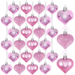 Adornos En Forma De Corazón Para El Día De San Valentín, 24 Unidades, Para Colgar, Color - Venta Internacional.