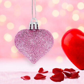 Foto 6 | Adornos En Forma De Corazón Para El Día De San Valentín, 24 Unidades, Para Colgar, Color - Venta Internacional.