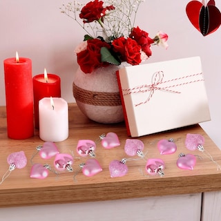 Foto 7 | Adornos En Forma De Corazón Para El Día De San Valentín, 24 Unidades, Para Colgar, Color - Venta Internacional.