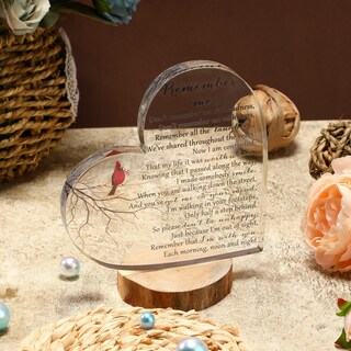 Foto 4 | Regalo Conmemorativo Yookeer Sympathy en Acrílico con Forma De Corazón - Venta Internacional