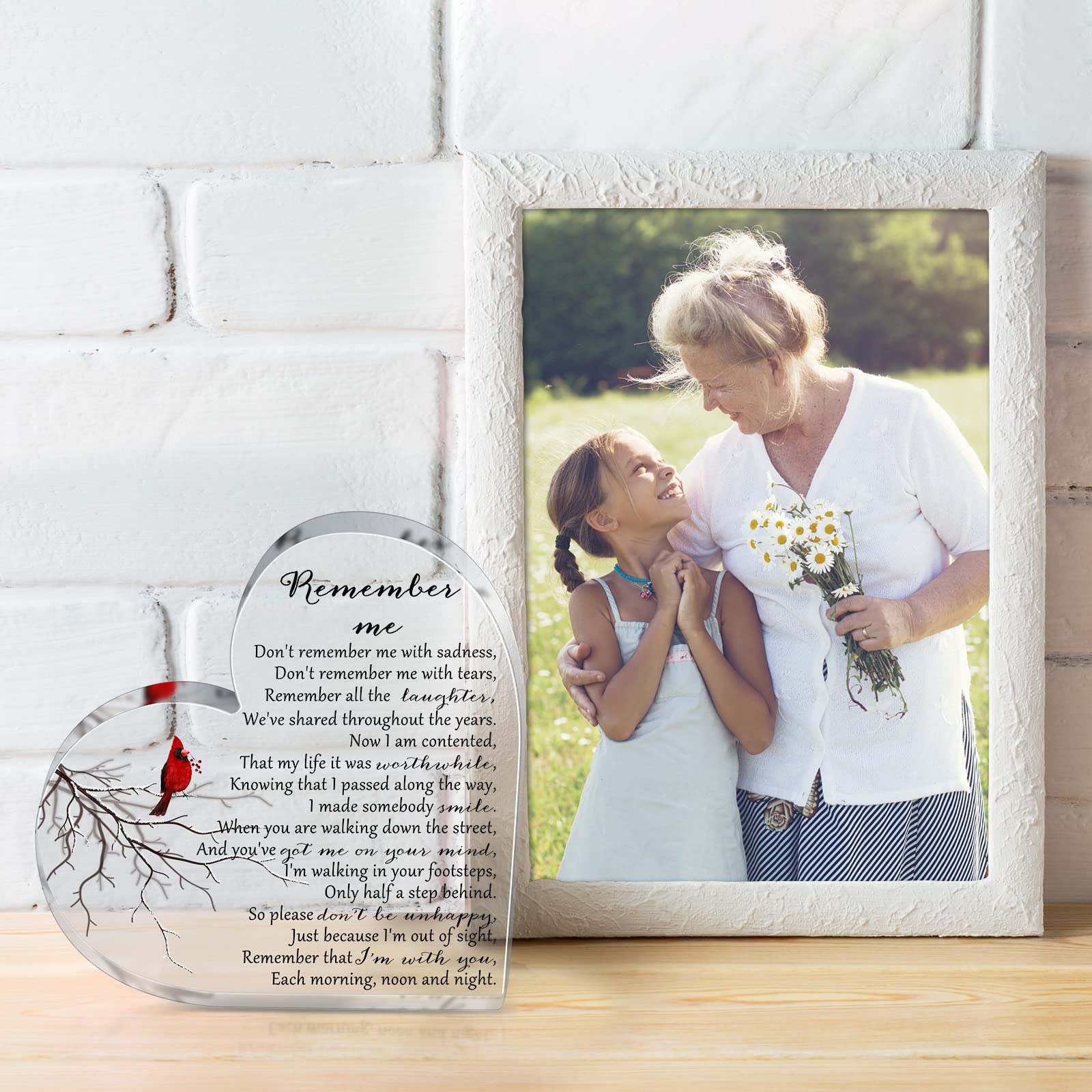 Foto 5 | Regalo Conmemorativo Yookeer Sympathy en Acrílico con Forma De Corazón - Venta Internacional
