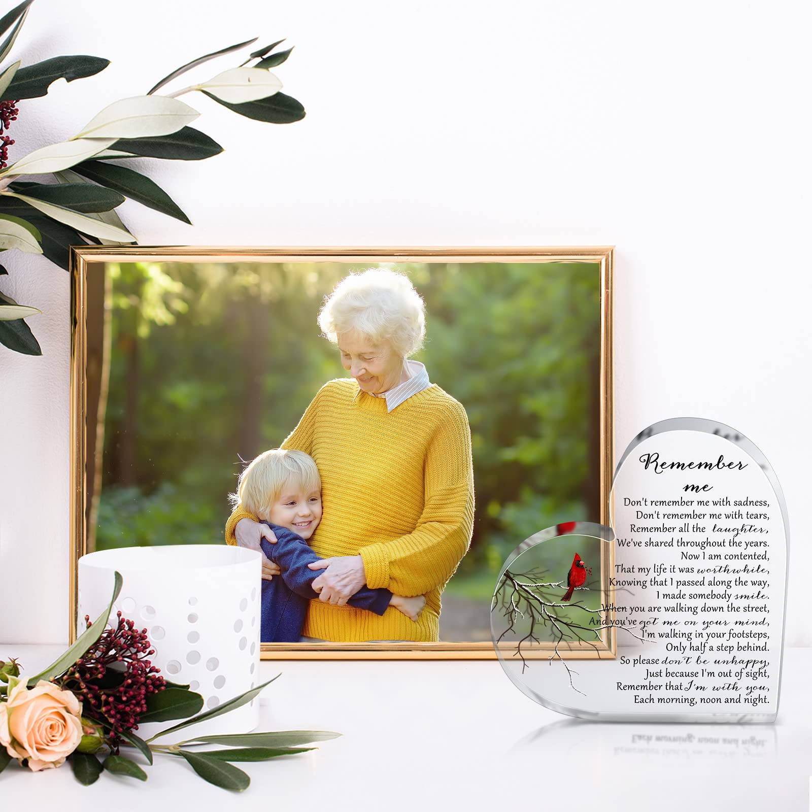 Foto 6 | Regalo Conmemorativo Yookeer Sympathy en Acrílico con Forma De Corazón - Venta Internacional