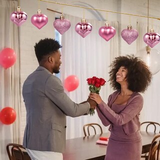 Foto 7 | Adornos GuassLee San Valentín en Forma de Corazón color Oro Rosa 36 Pizas - Venta Internacional