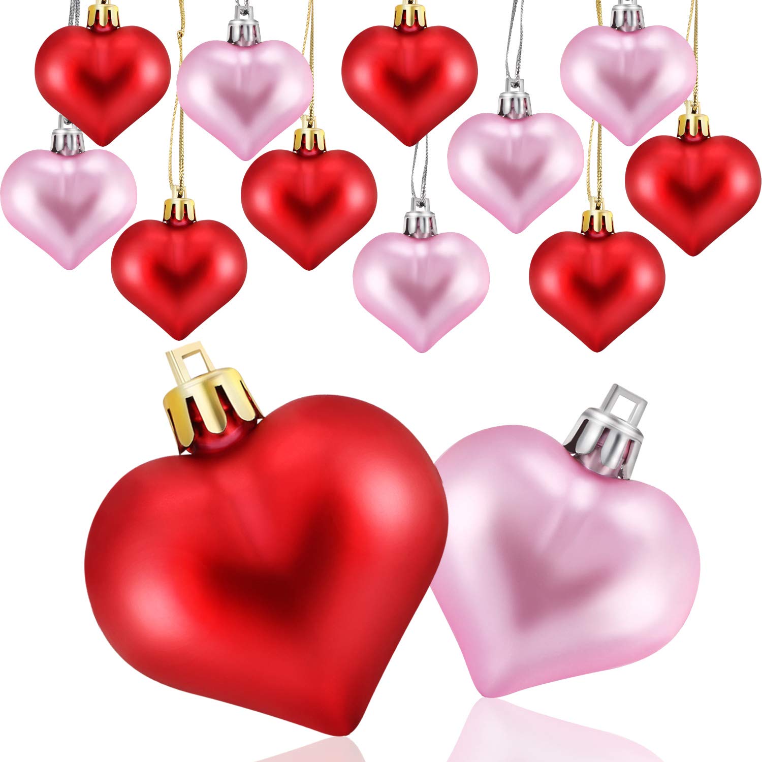 Foto 2 pulgar | Adornos con Forma de Corazón Frienda Multicolor 24 Piezas - Venta Internacional