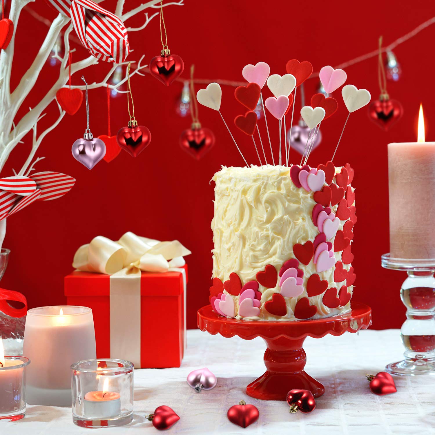 Foto 2 | Adornos con Forma de Corazón Frienda Multicolor 24 Piezas - Venta Internacional