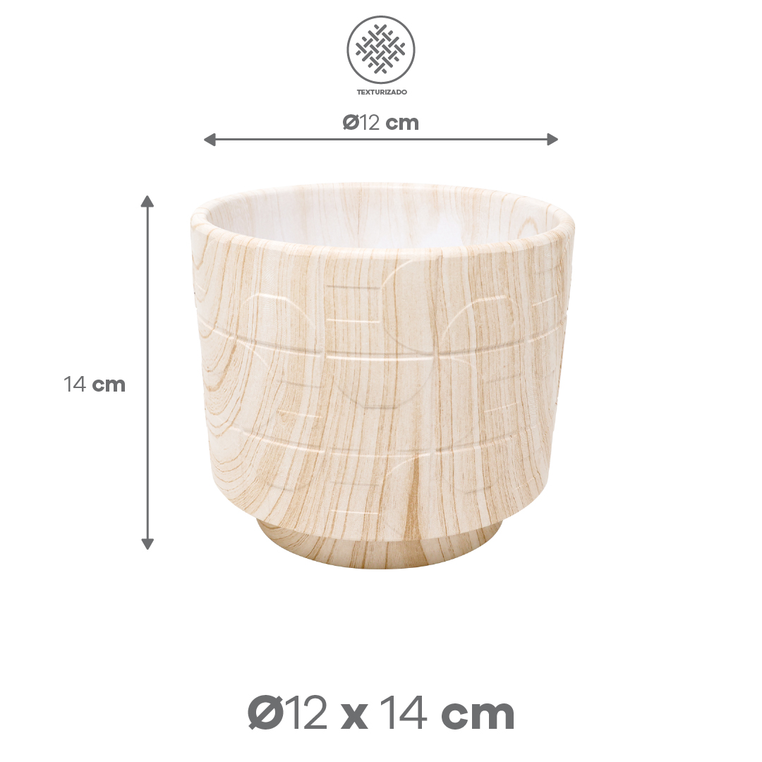 Foto 4 | Maceta De Terracota Color Madera Claro