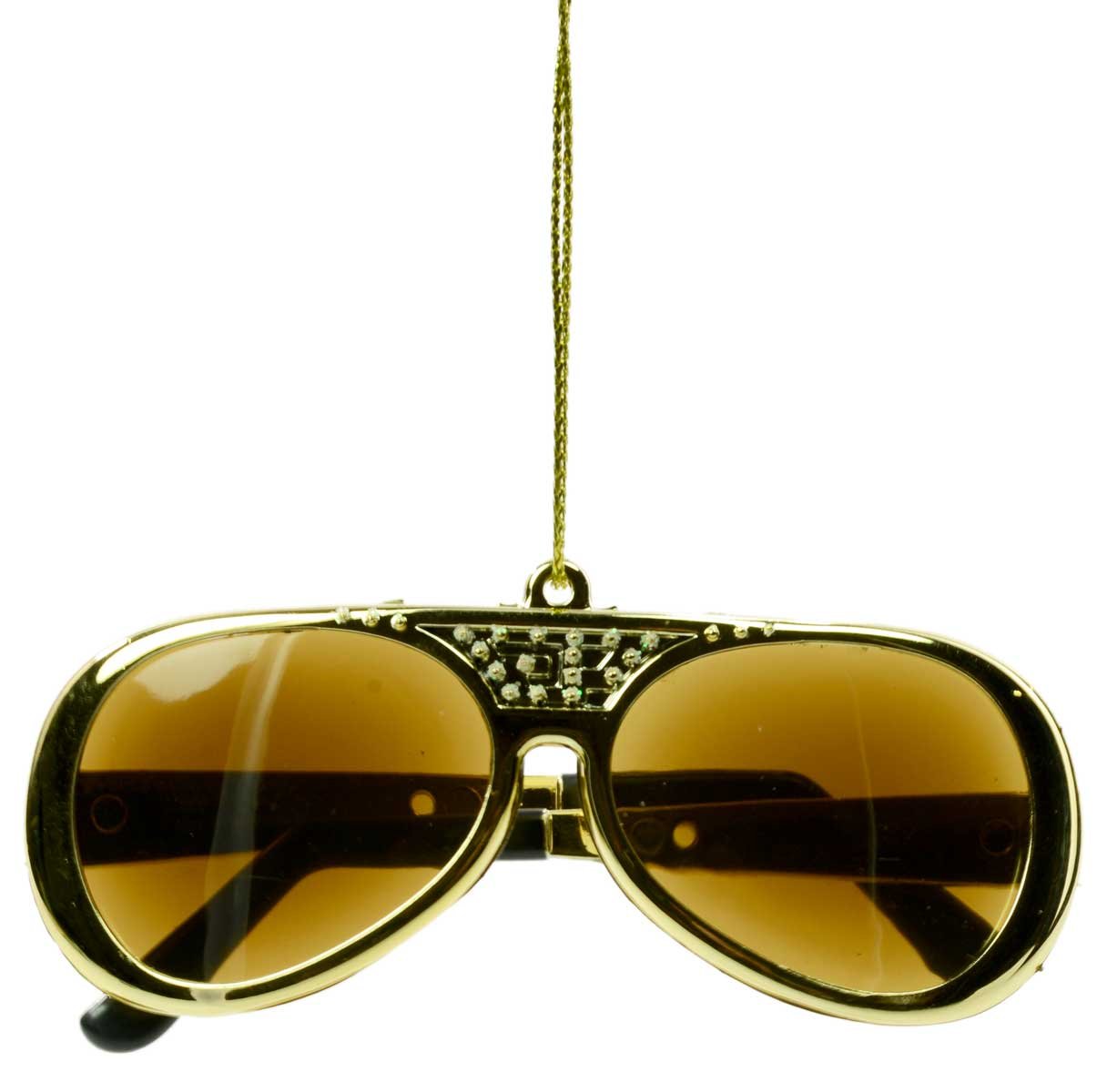 Gafas De Sol Ornament Kurt S. Adler Elvis Presley, 9 Cm, Doradas - Venta Internacional.