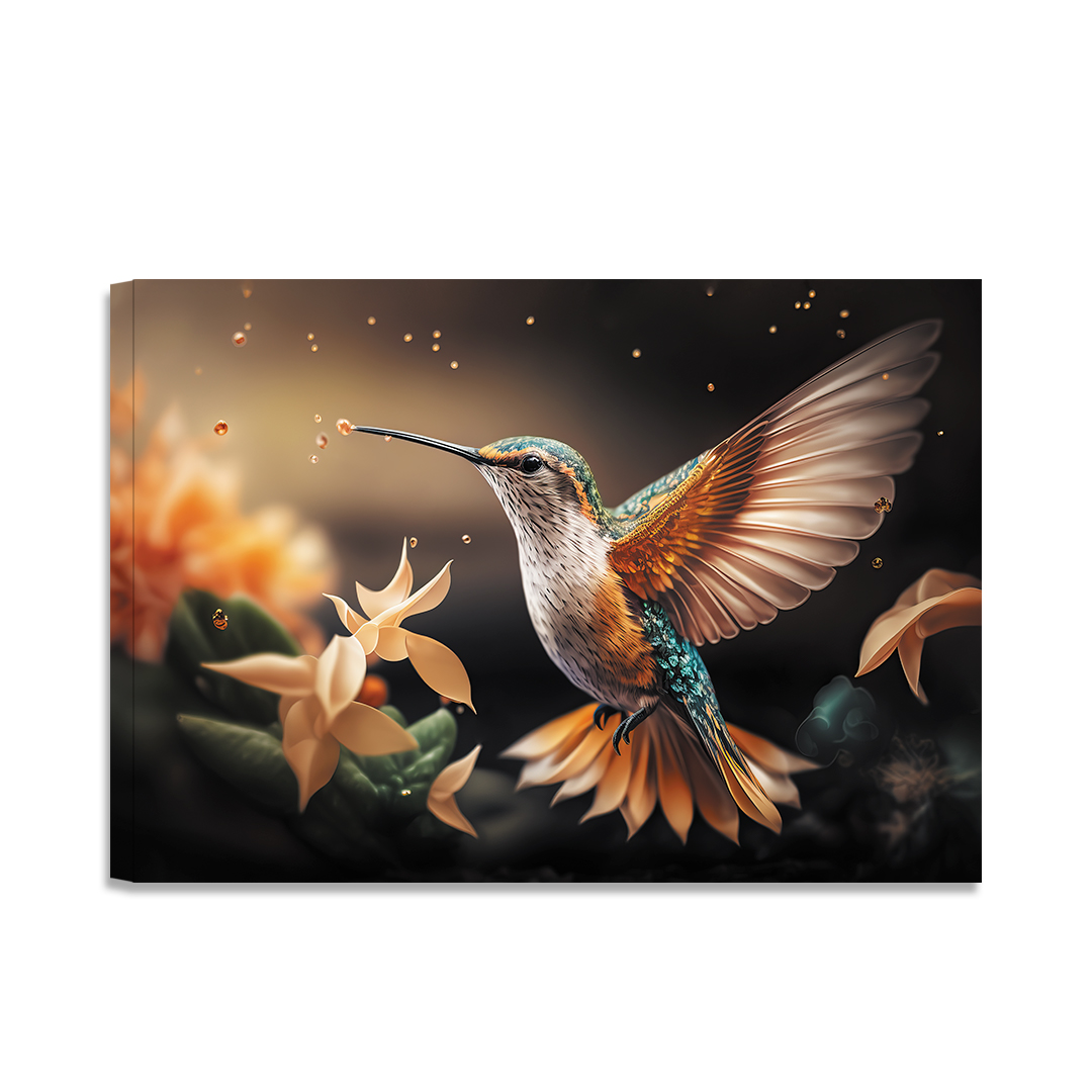 Foto 1 | Cuadro Entelado Nectar Dorado 80x120cm