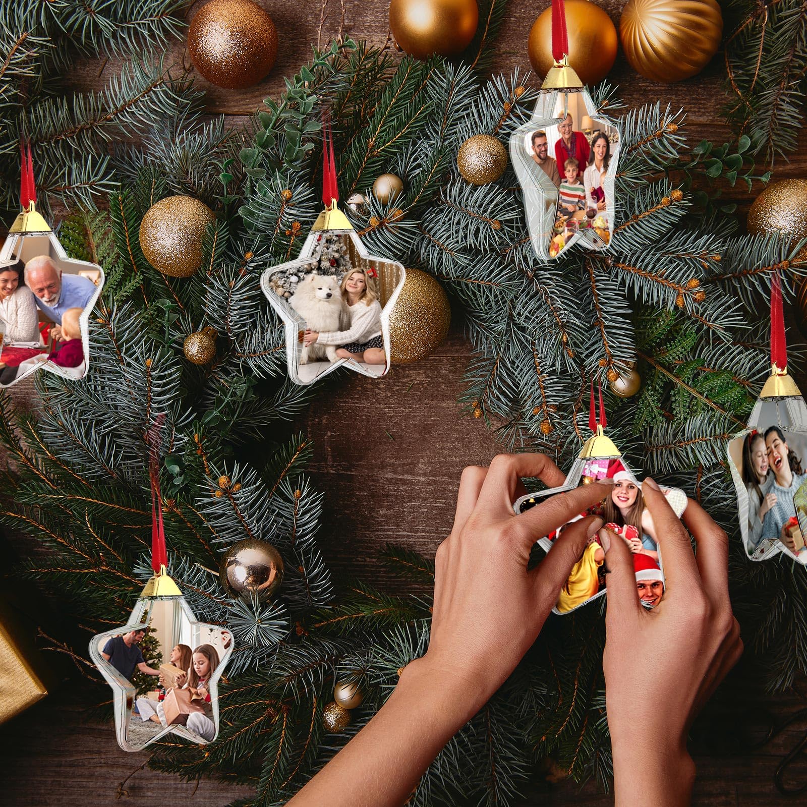 Foto 4 | Bola Skylety Para Adorno Fotográfico Navideño, 36 Unidades, Plástico Transparente - Venta Internacional.