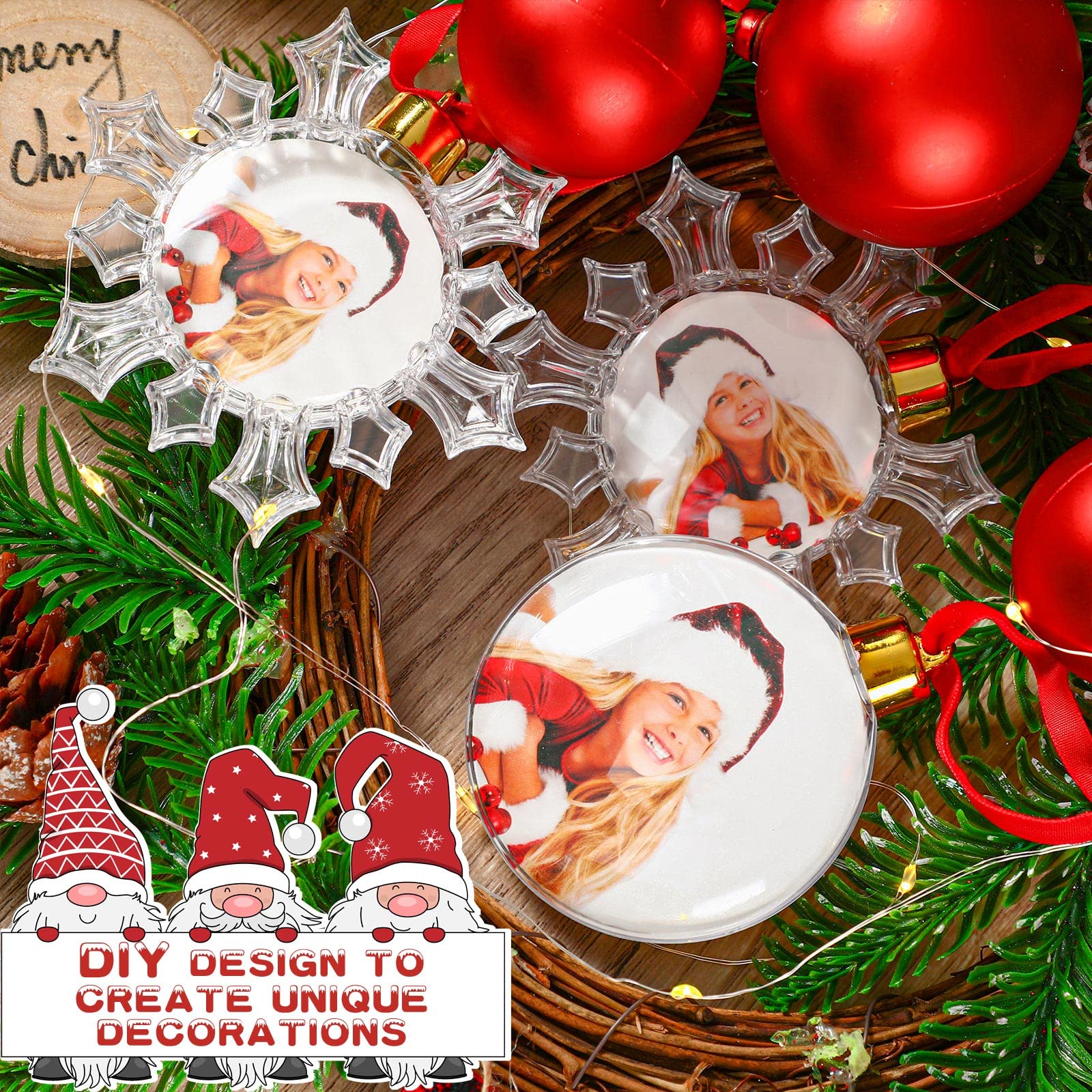 Foto 3 pulgar | Bola Skylety Para Adorno Fotográfico Navideño, 12 Unidades, Plástico Transparente - Venta Internacional.