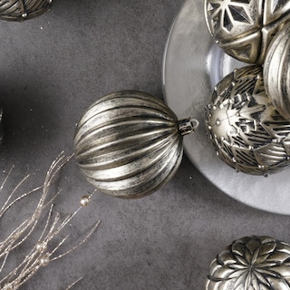 Foto 4 | Set De Adornos De Bolas De Navidad Xmasexp, Vintage Y Rústico, 12 Piezas - Venta Internacional.