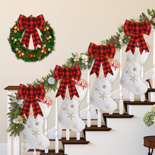 Foto 6 | Coronas Navideñas Ccinee de Moño 6 Piezas-Venta Internacional
